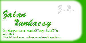 zalan munkacsy business card